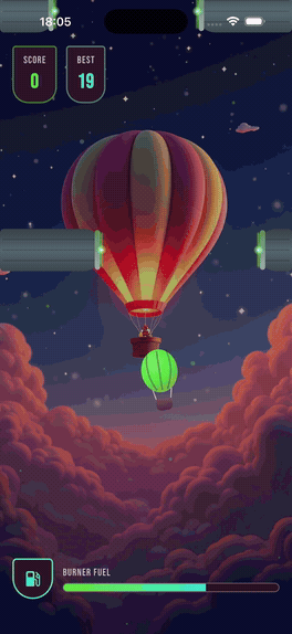 Lantern Drift — пиксельный полёт на шарах